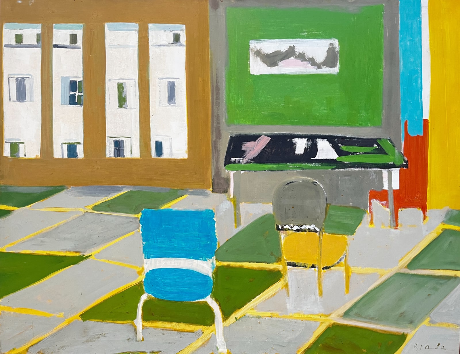 JANICE BIALA, Interior, Rue Bourgogne (Blue Chair ), 1963