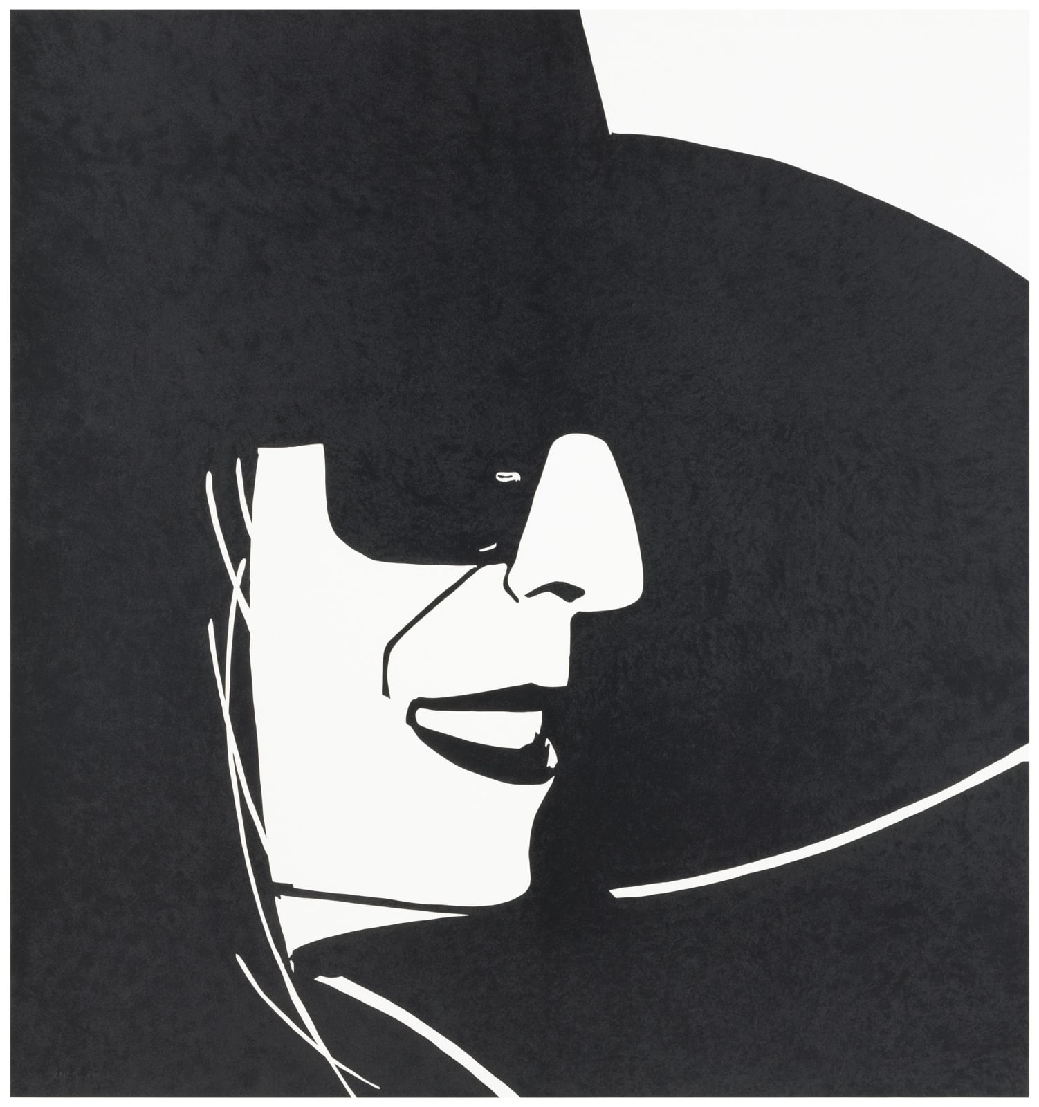 Alex Katz, Large Black Hat Ada, 2013