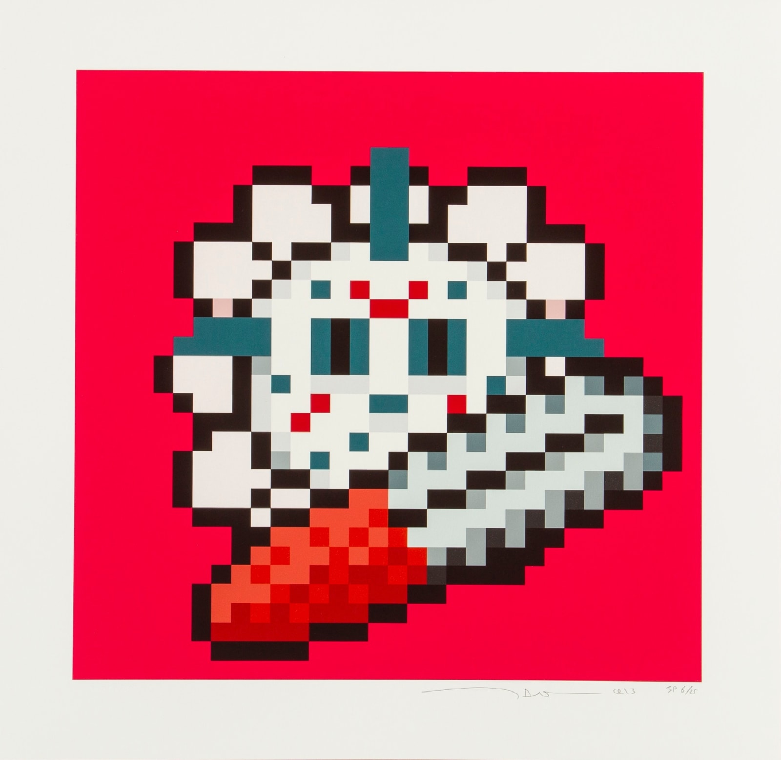 Takashi Murakami, Flower #3522 SAITAMA Chainsaw, 2023