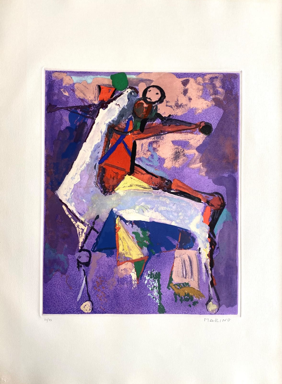 Marino Marini, Marino from Shakespeare (Plate VIII), 1977