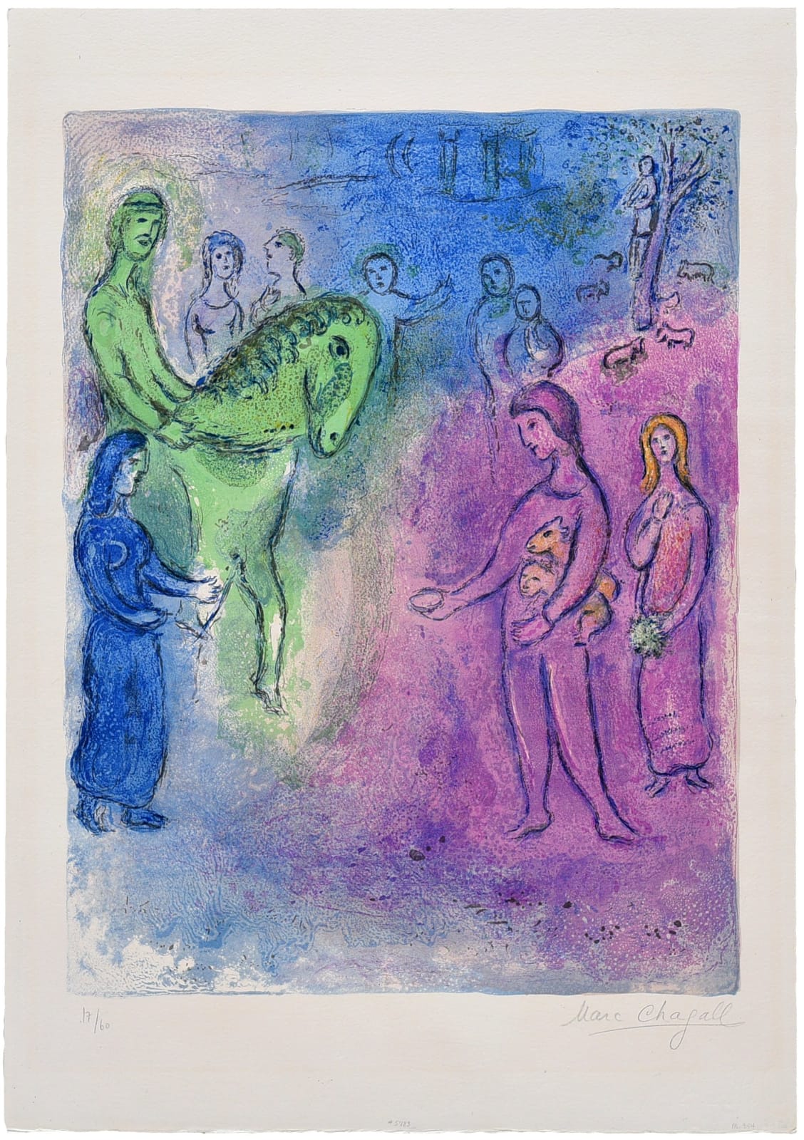 Marc Chagall, Arrivée de dionysophane, 1961
