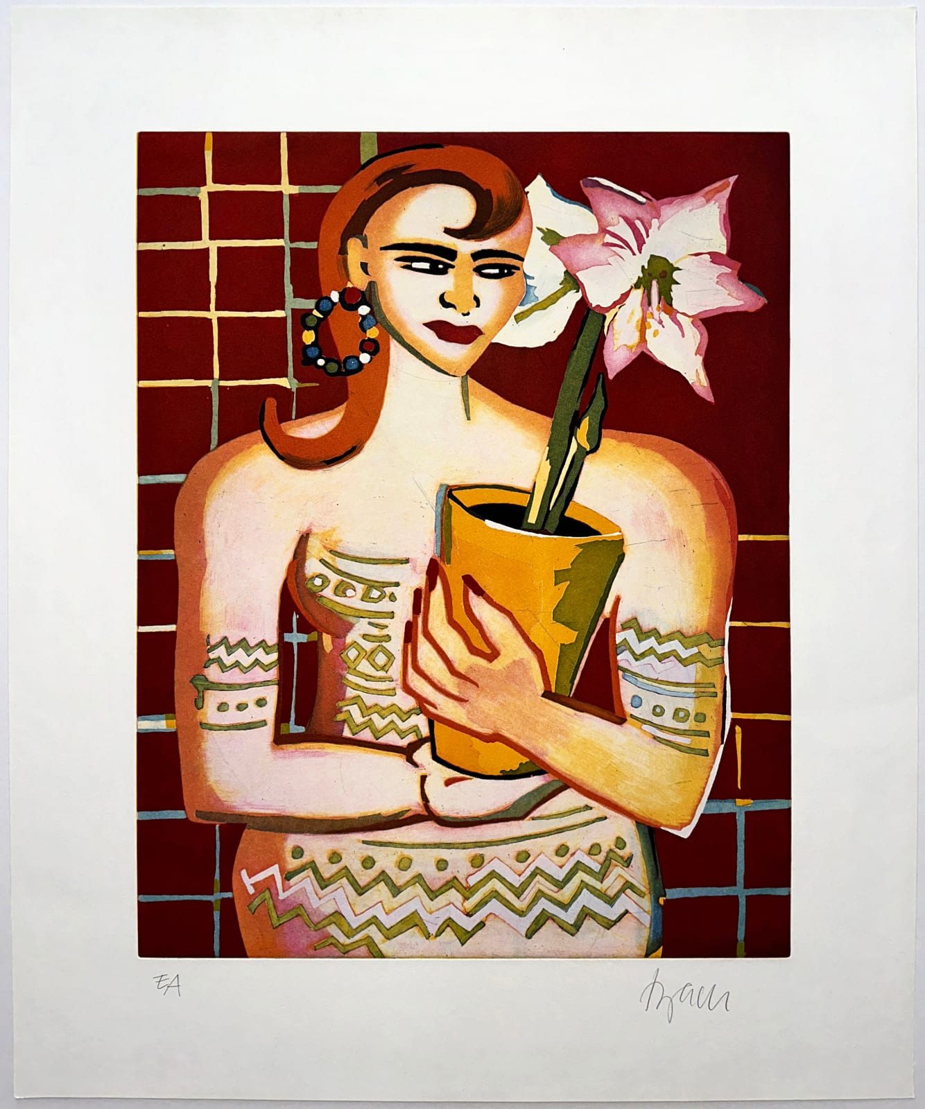 Elvira Bach, Die schöne Gärtnerin, 2005