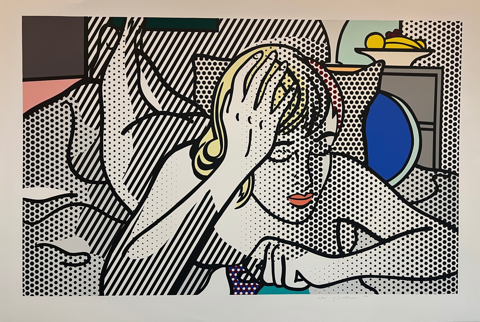 Roy Lichtenstein, Thinking nude, 1994
