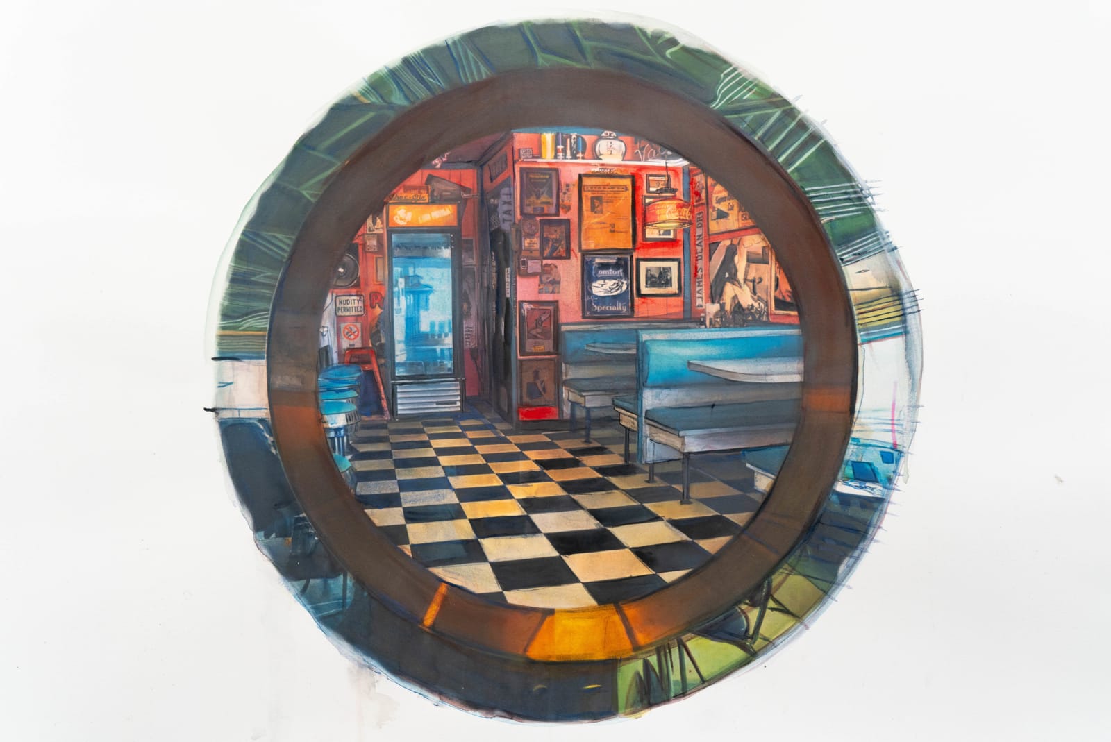 Yigal Ozeri, Retro diner portal, 2024