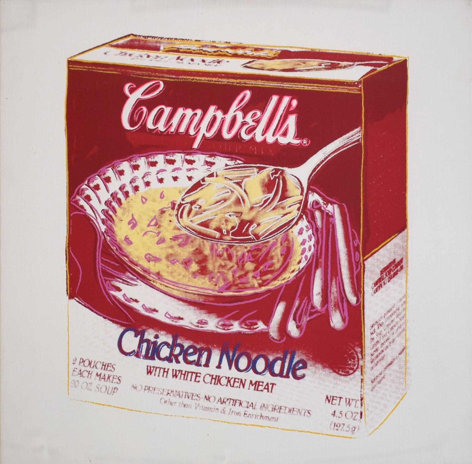 Andy Warhol, Campbell's Chicken Noodle Soup Box, 1986