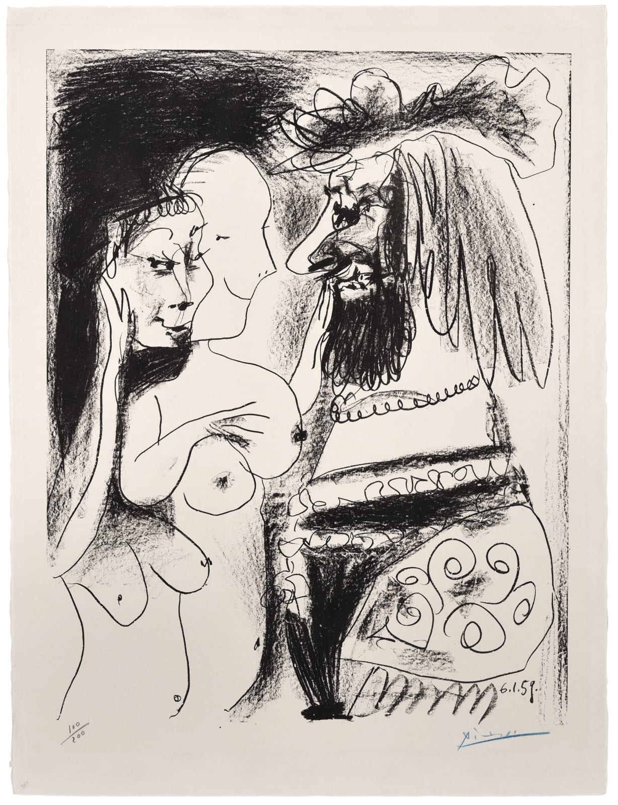 Pablo Picasso, Le vieux roi, 1959