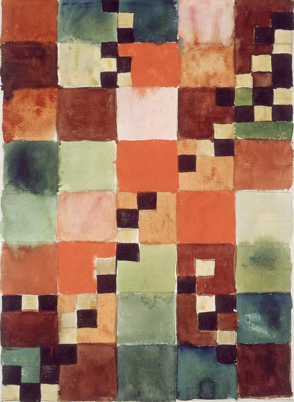 Gunta Stölzl, Colour study in squares (Bauhaus Weimar), 1919-1925