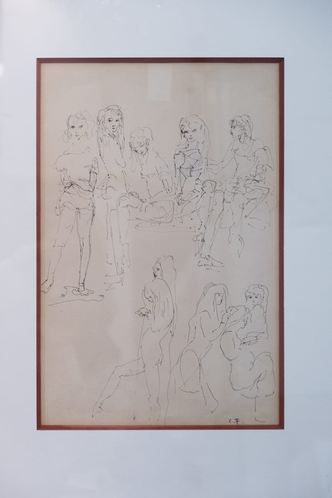 Leonor Fini, Dessin érotique, 1953