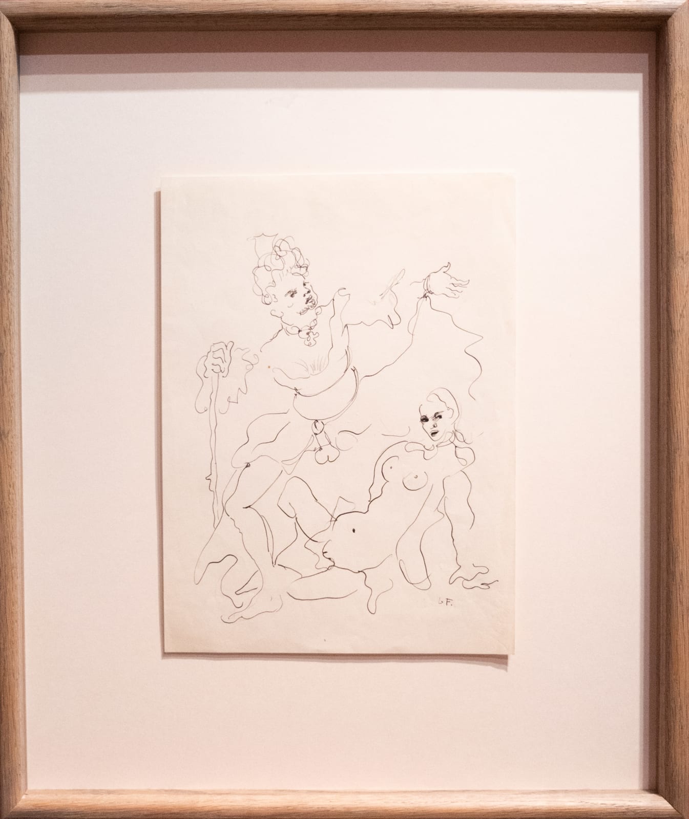 Leonor Fini, Dessin érotique à 2 personnages, 1950