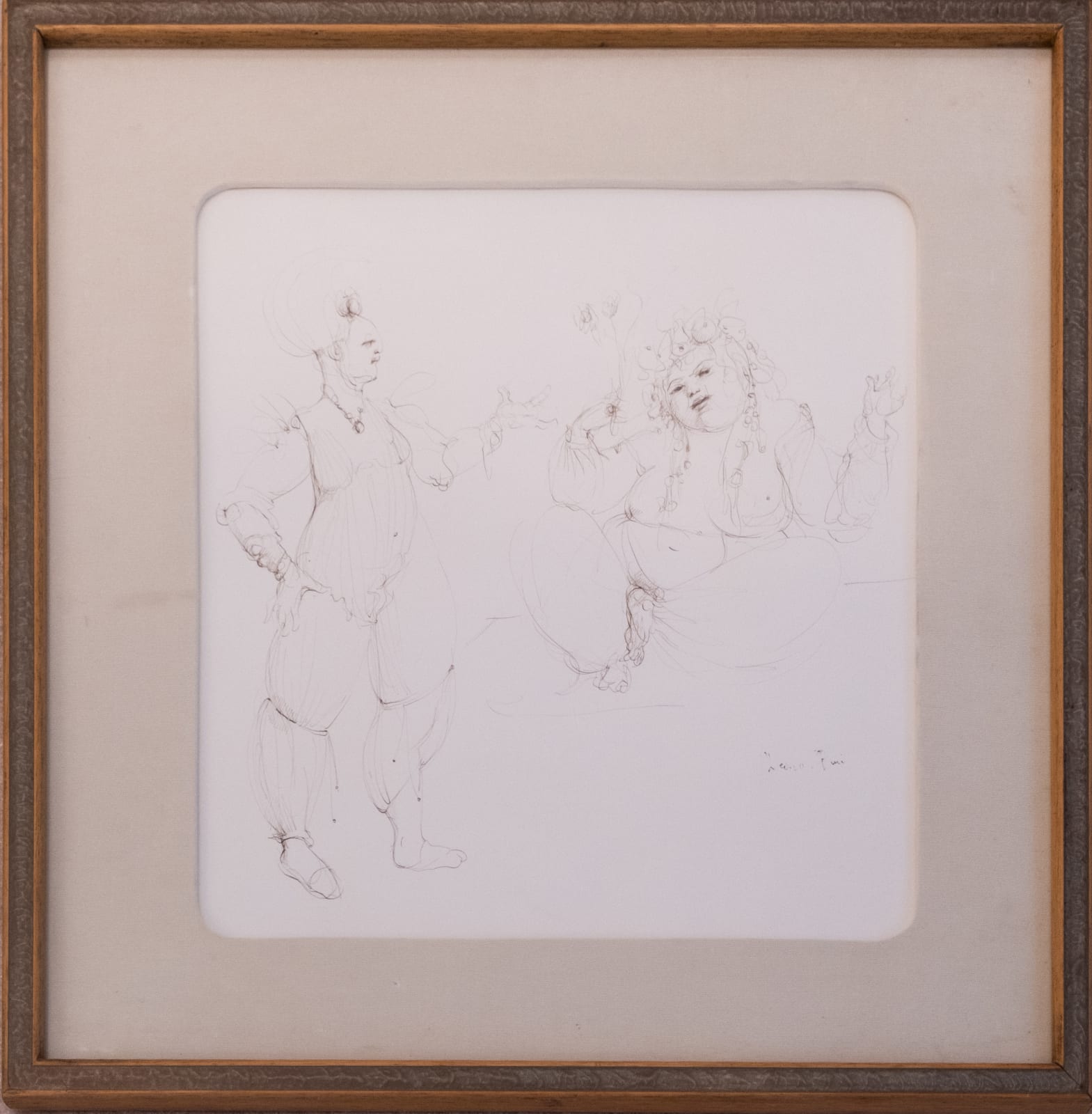 Leonor Fini, Scène de harem (sultane et magicienne), 1976