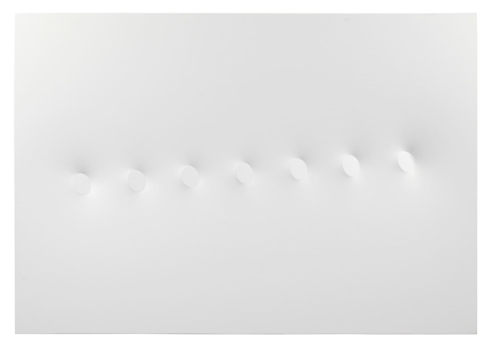 Turi Simeti, 7 ovali bianchi, 2014