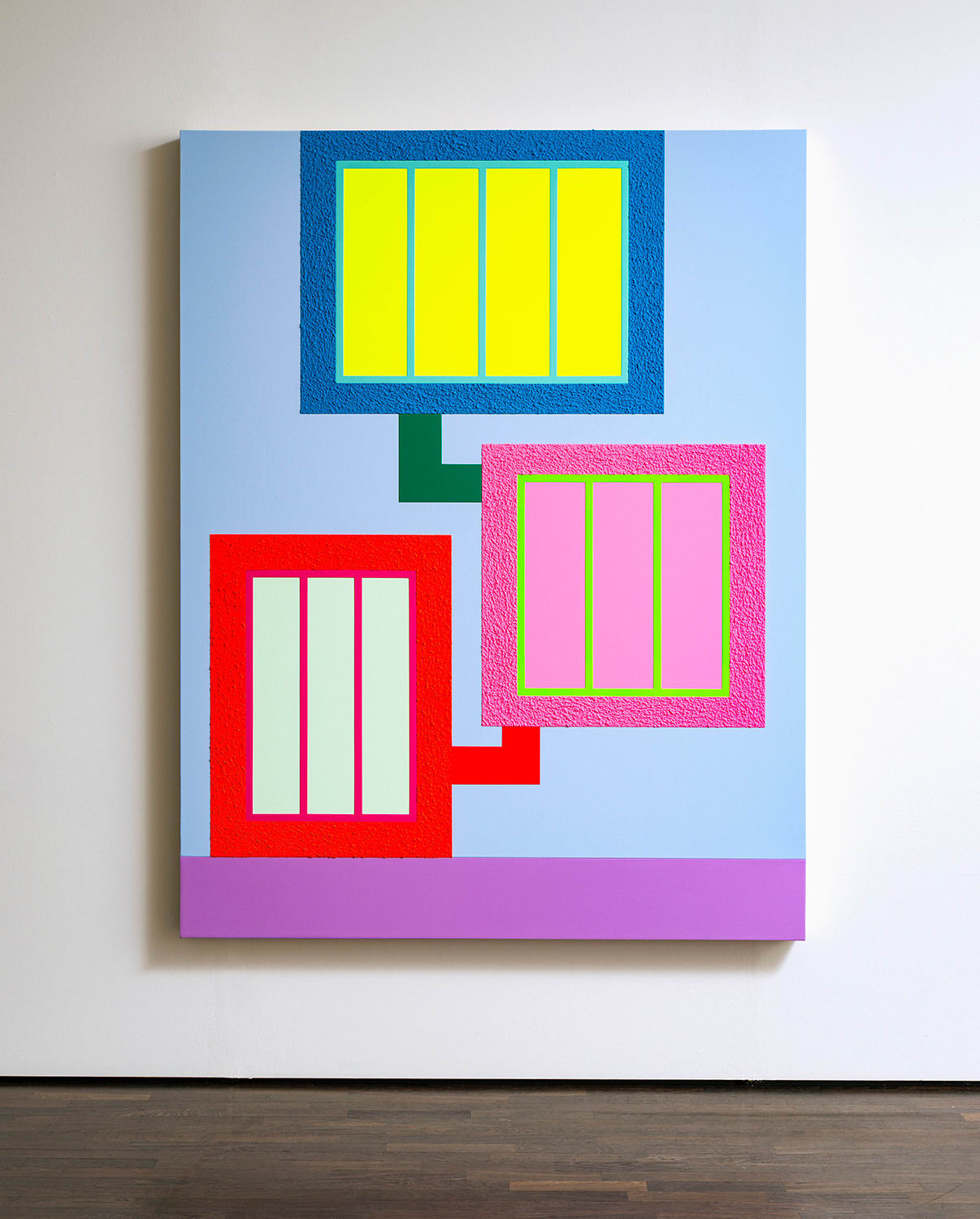 Peter Halley, The trap, 2019