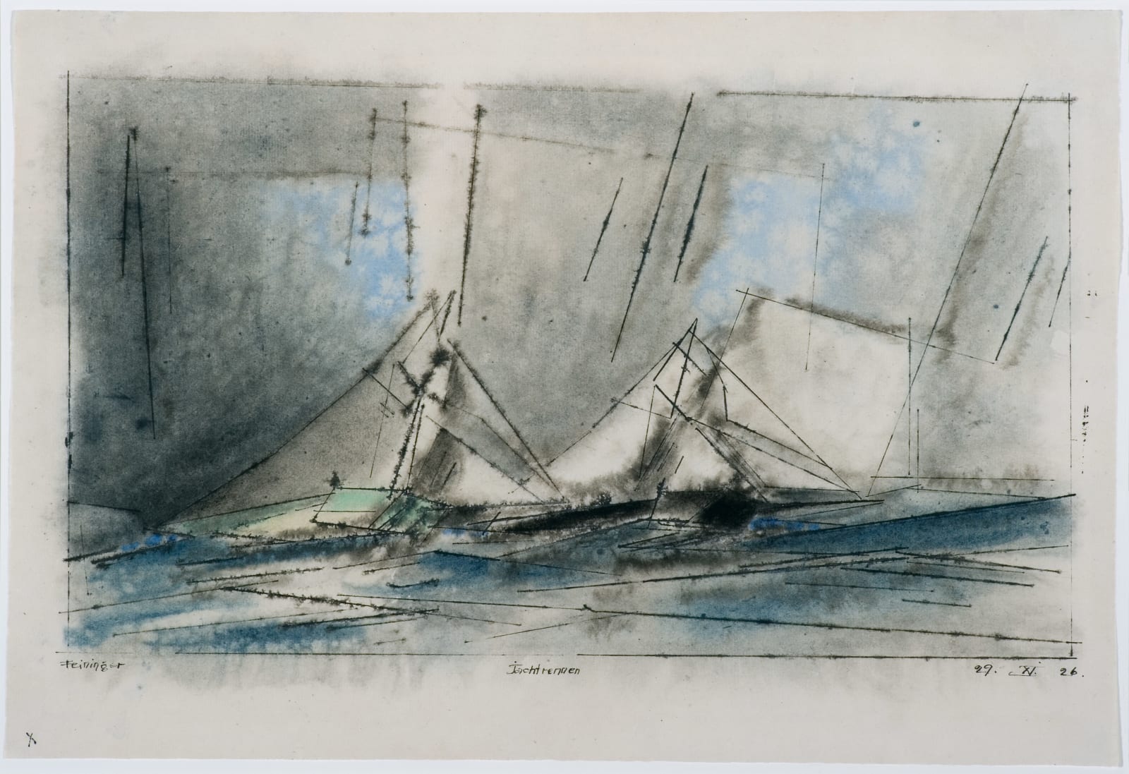 LYONEL FEININGER, Jachtrennen, 1926