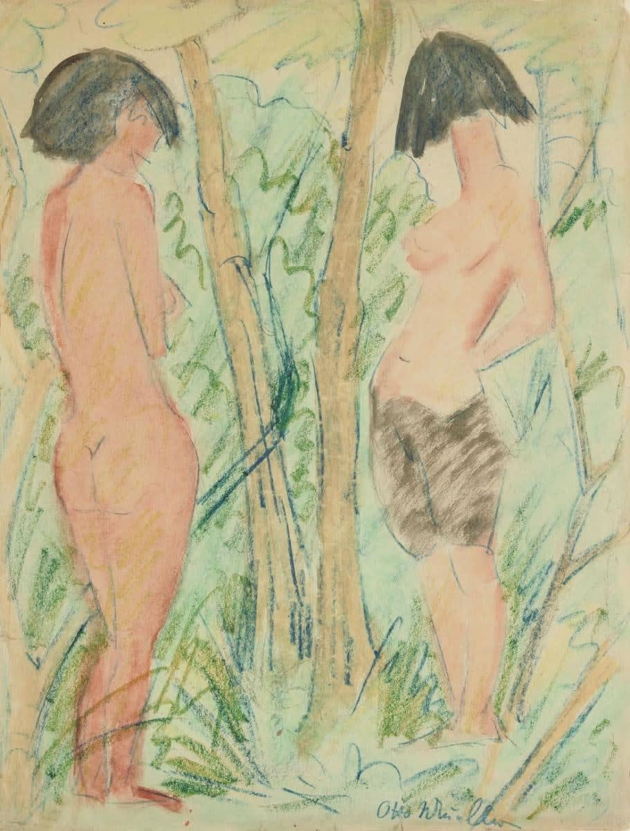 OTTO MUELLER, Zwei Akte im Wald, ca. 1925