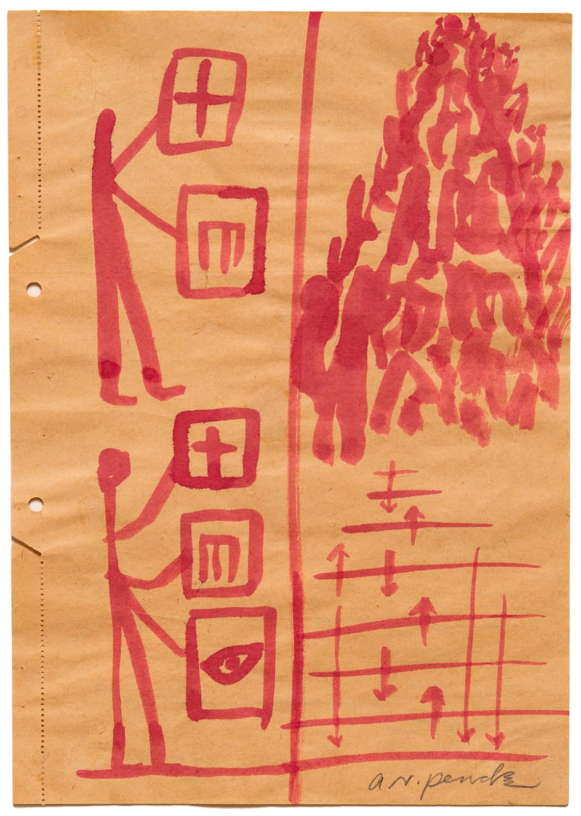 A. R. PENCK, Untitled, ca. 1960