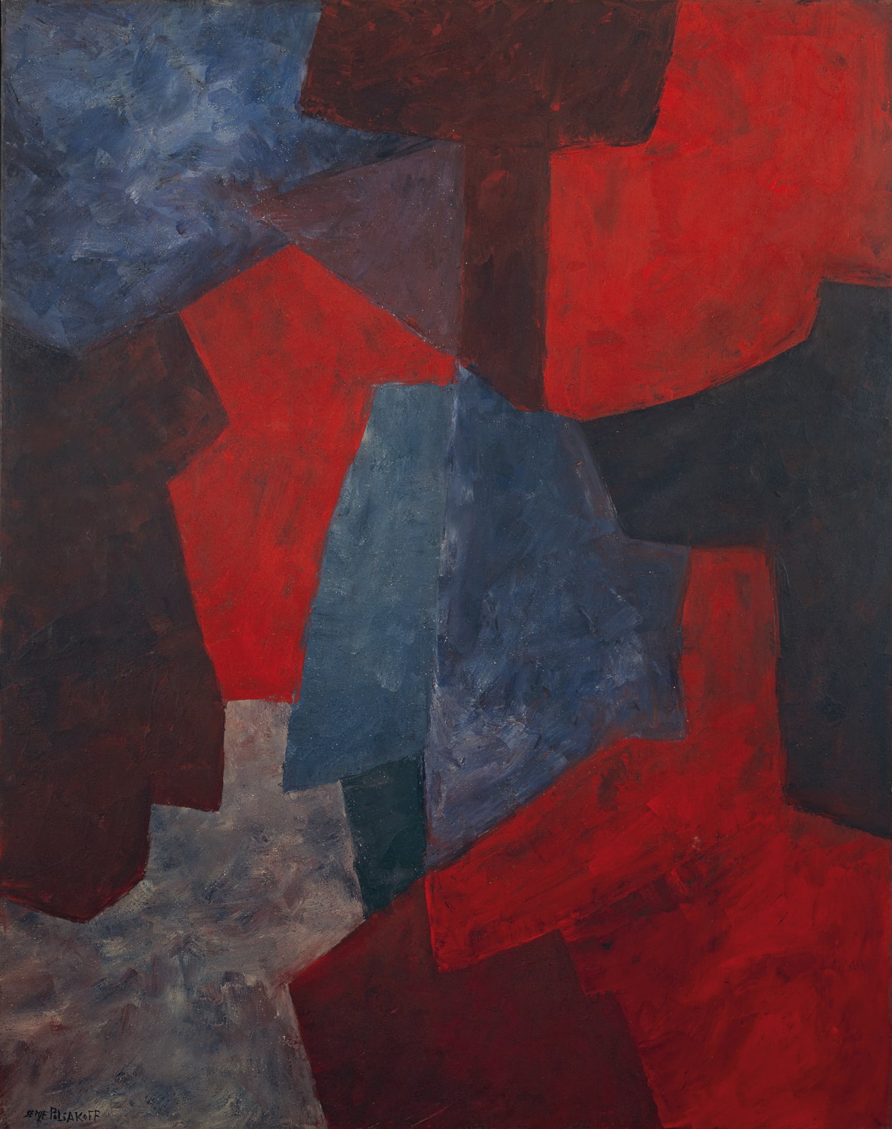 SERGE POLIAKOFF, Bleu rouge gris vert, 1962