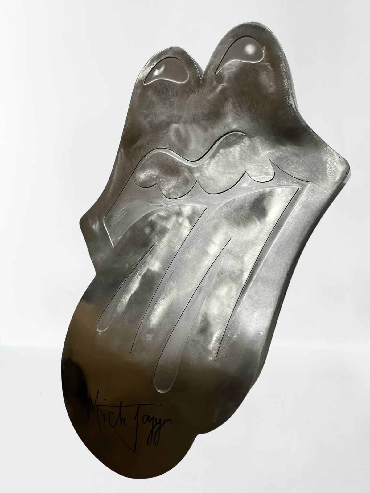 Geronimo AKA Jumping Bull, Back to the Roots STEEL signed by Mick Jagger