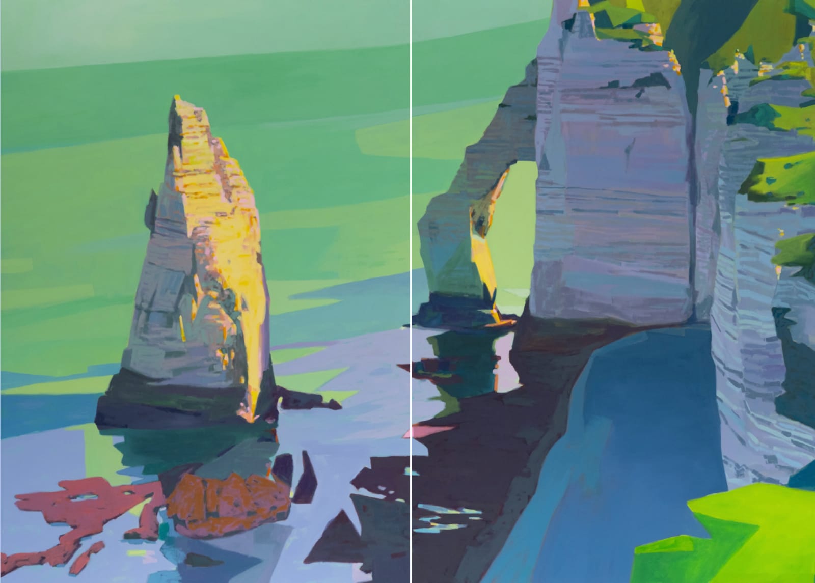 Timm Blandin, Dyptique Etretat