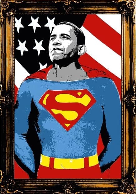 Mr. Brainwash, Obama Superman - Gold Edition, 2008