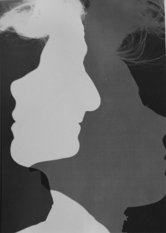 Erwin Blumenfeld, Shadowed Silhouettes, New York, 1953