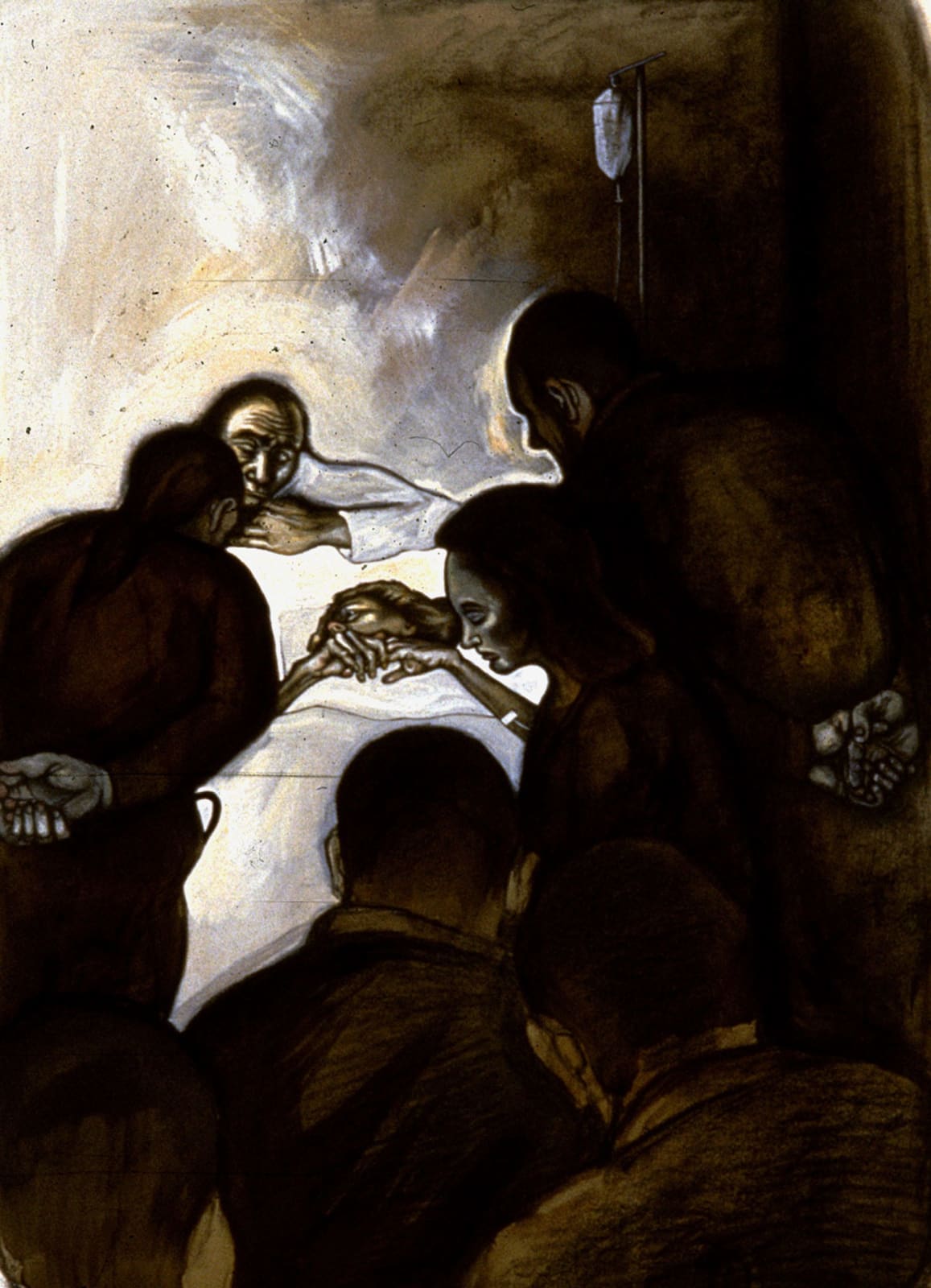 Sue Coe, Doctor Pollard Leads Ethics Rounds, 1993