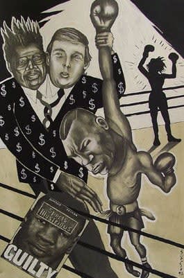 Sue Coe, Mike Tyson "Guilty", 1992