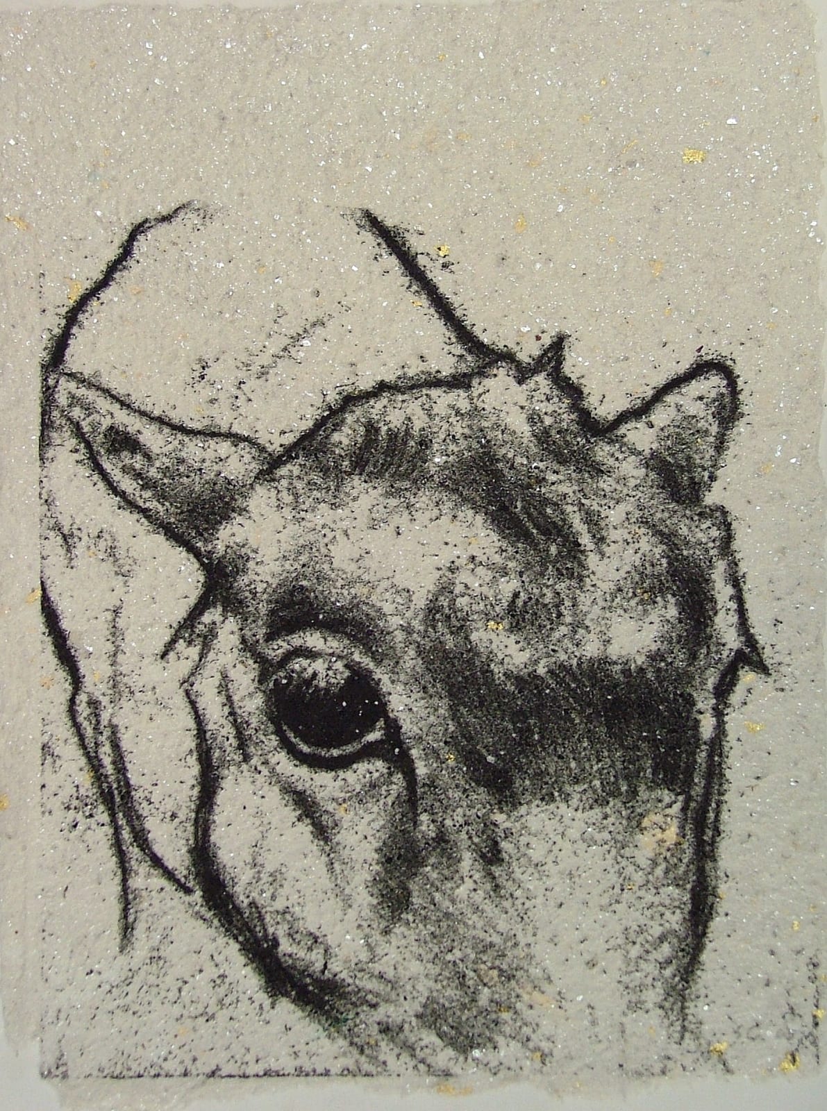 Sue Coe, Sheep Shearing: Close-up, 2005