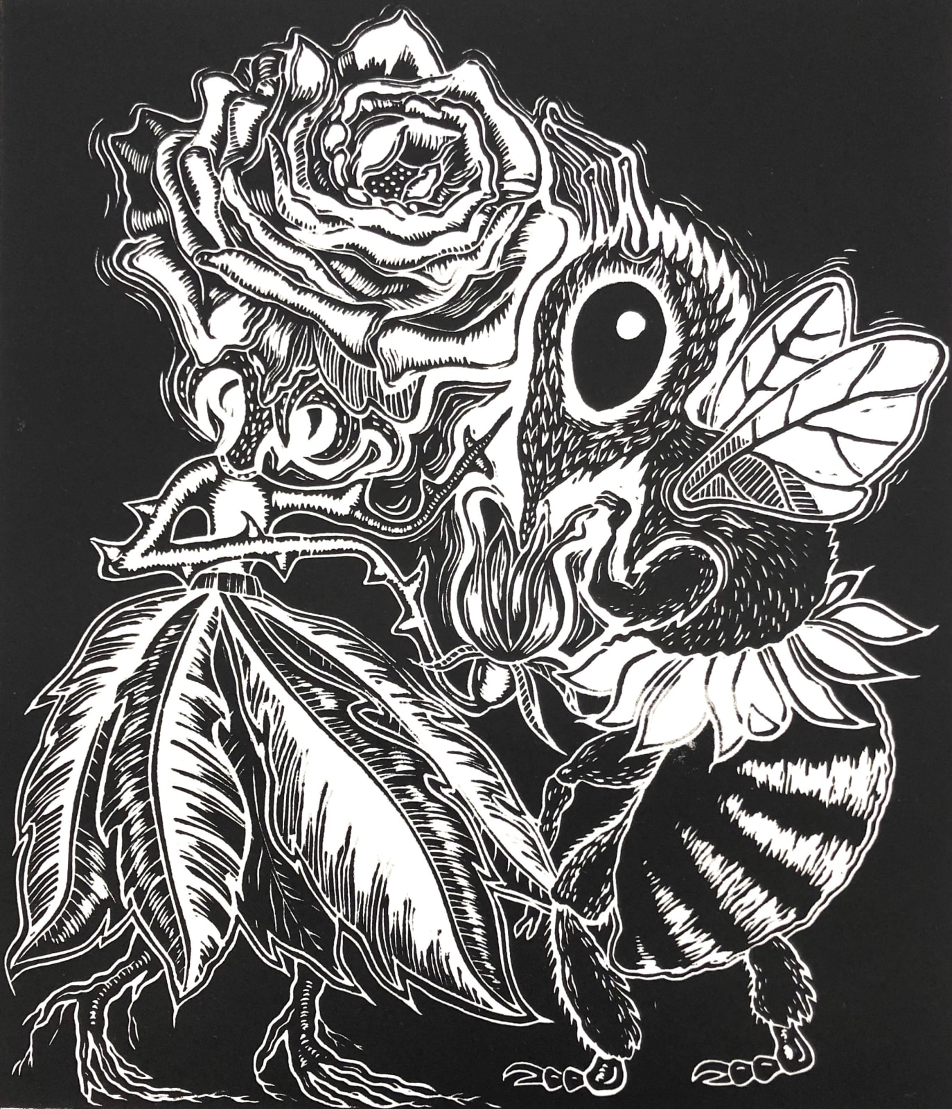 Sue Coe, Rose & Bee, 2019