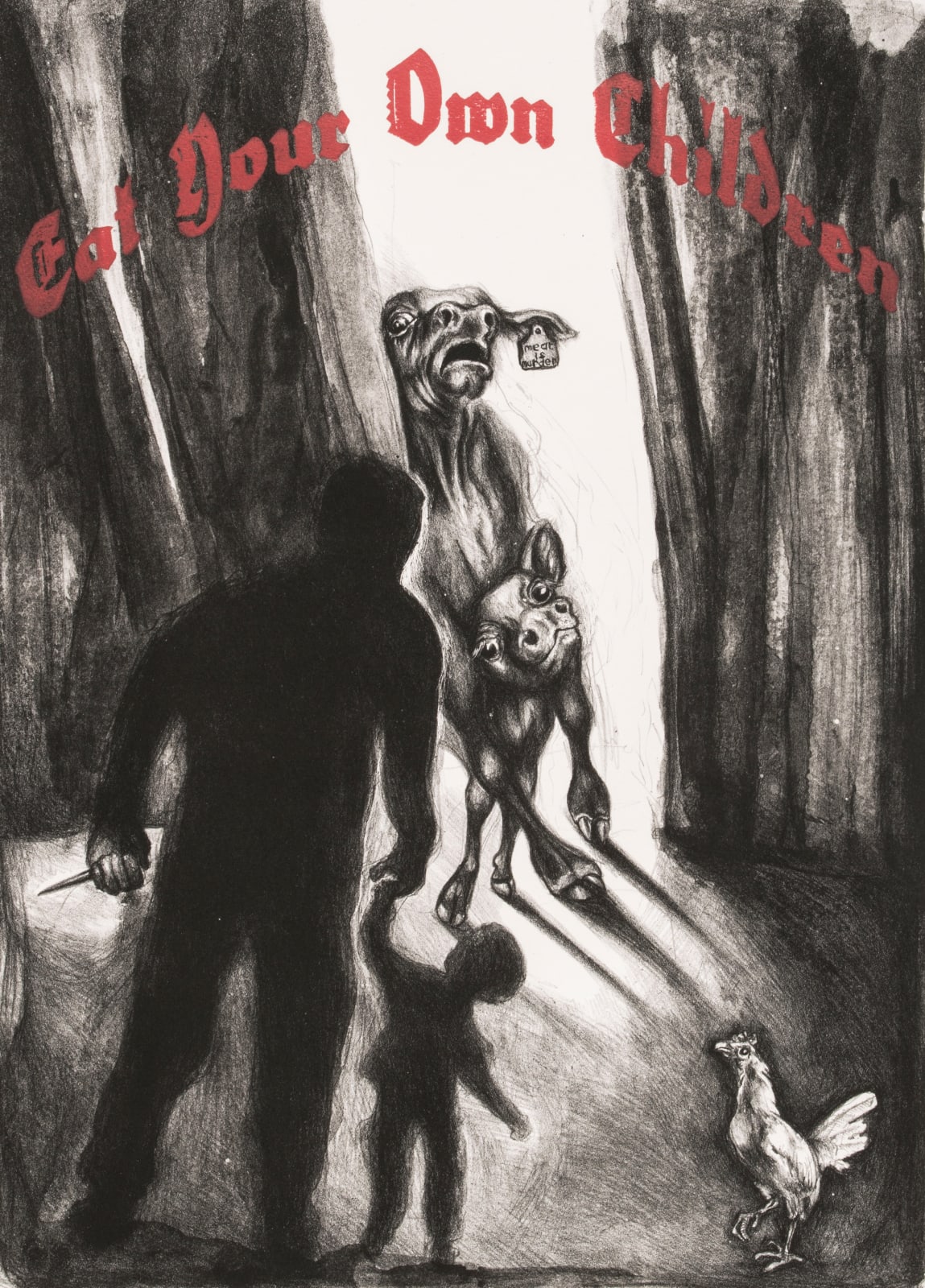 Sue Coe, Eat Your Own Children, 2014