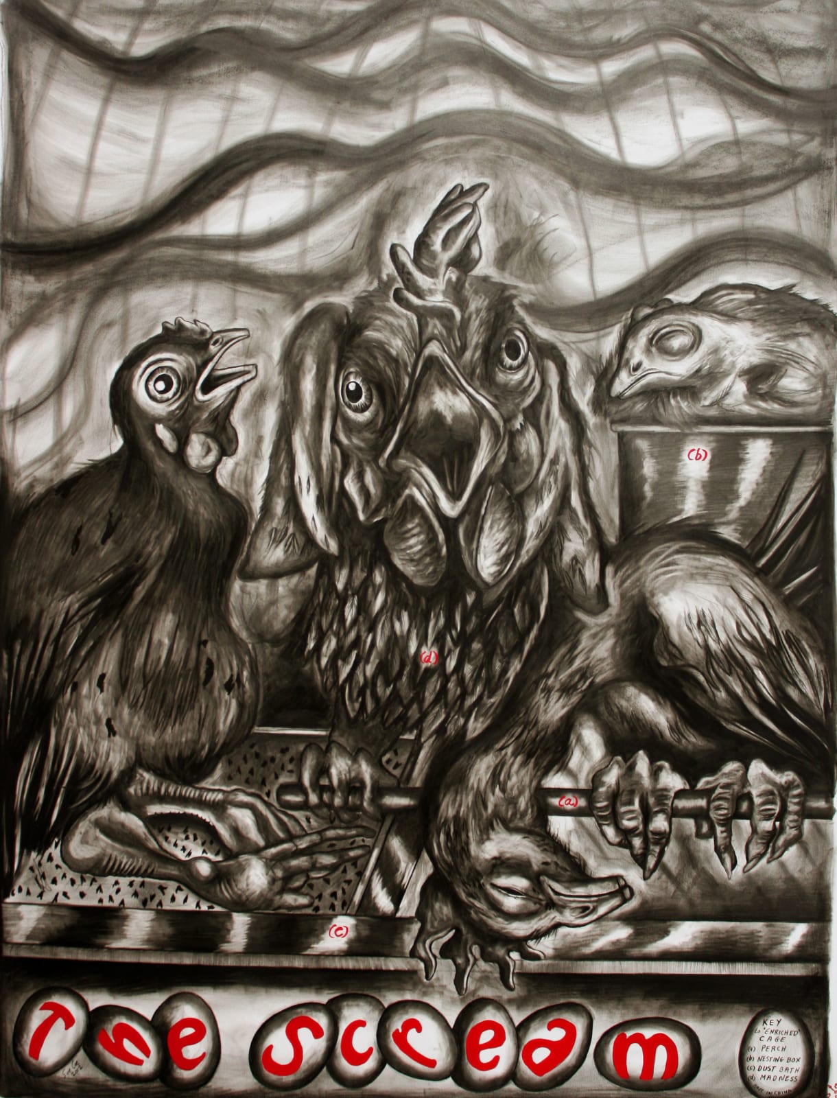 Sue Coe, The Scream, 2012