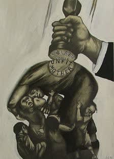 Sue Coe, Family Values, 1992