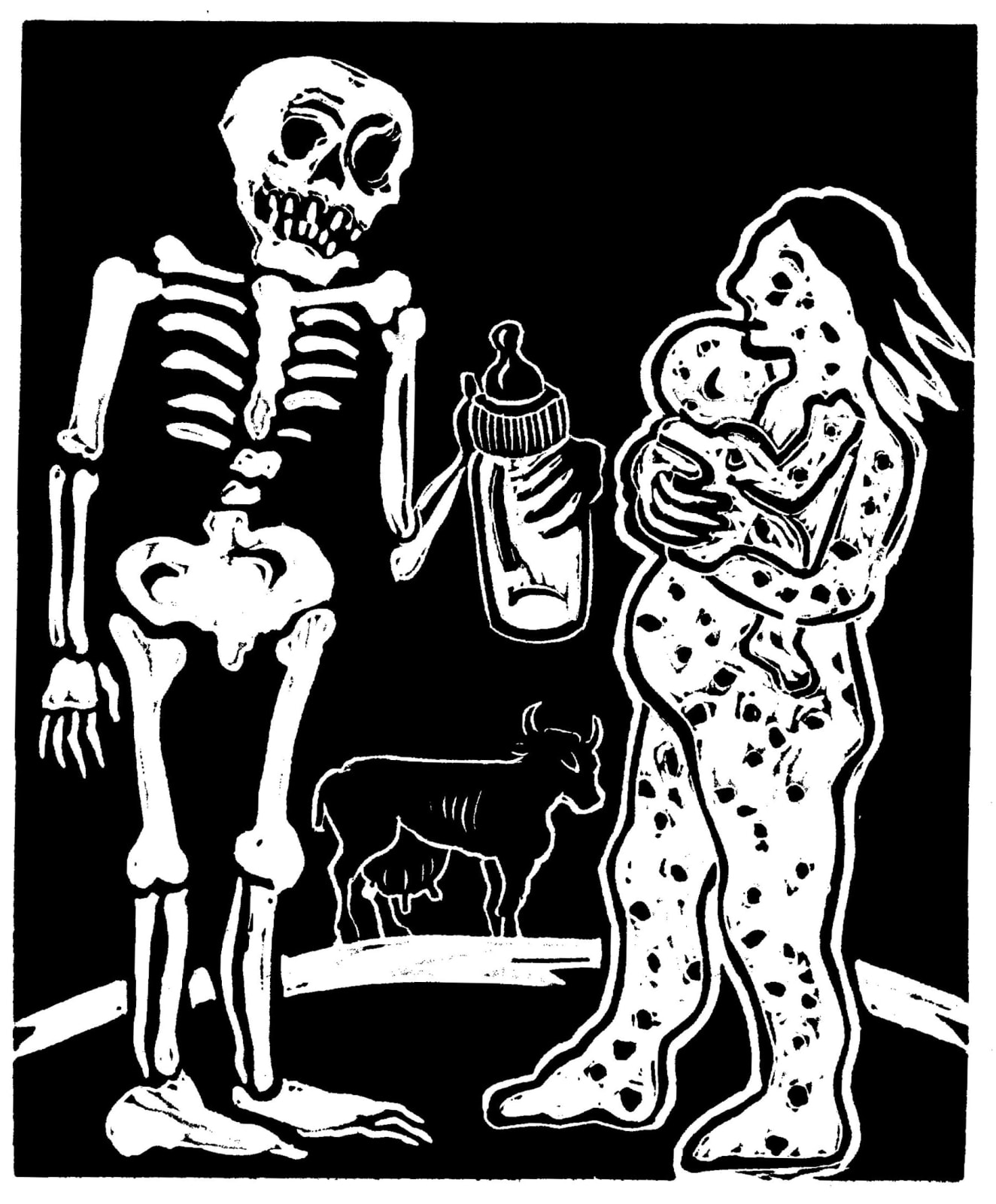 Sue Coe, Killer Milk, 2016