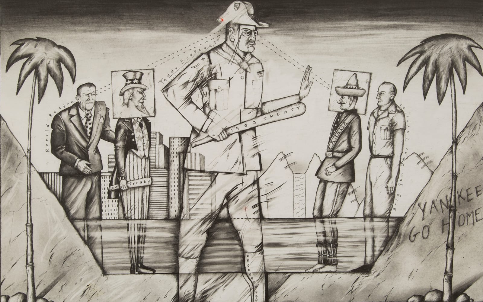 Sue Coe, Panama, 1976