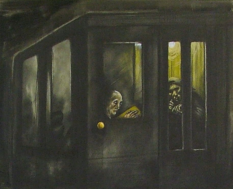 Sue Coe, The Booth in Which the Accused Gets Legal Council, 1992