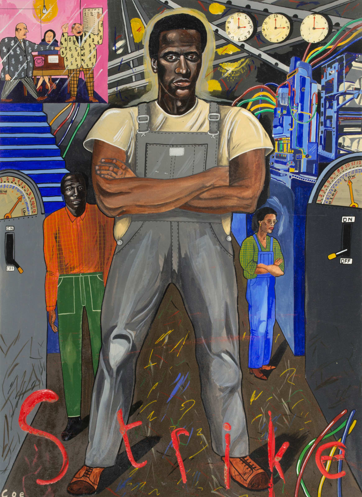 Sue Coe, Strike, 1980