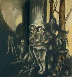 Sue Coe, She is a "Retard" and Will Never Tell, 1997