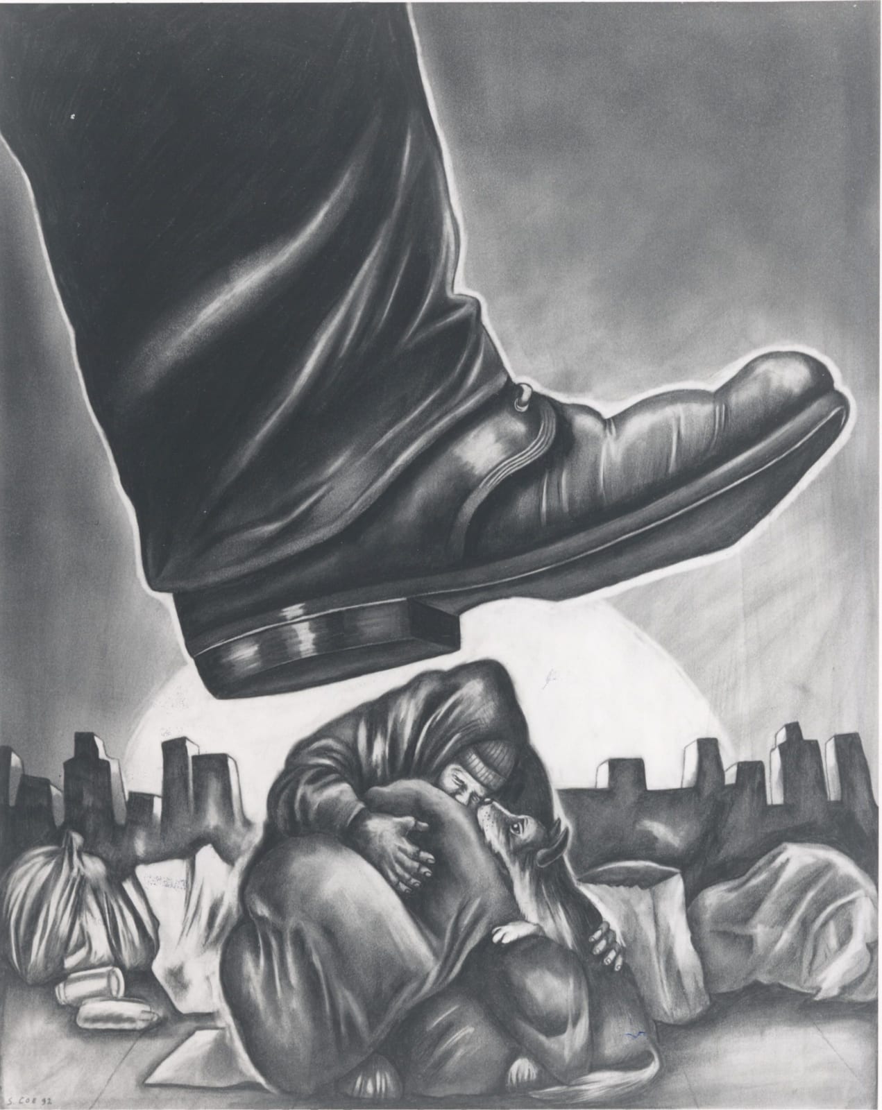 Sue Coe, The Heel of the Boot, 1992