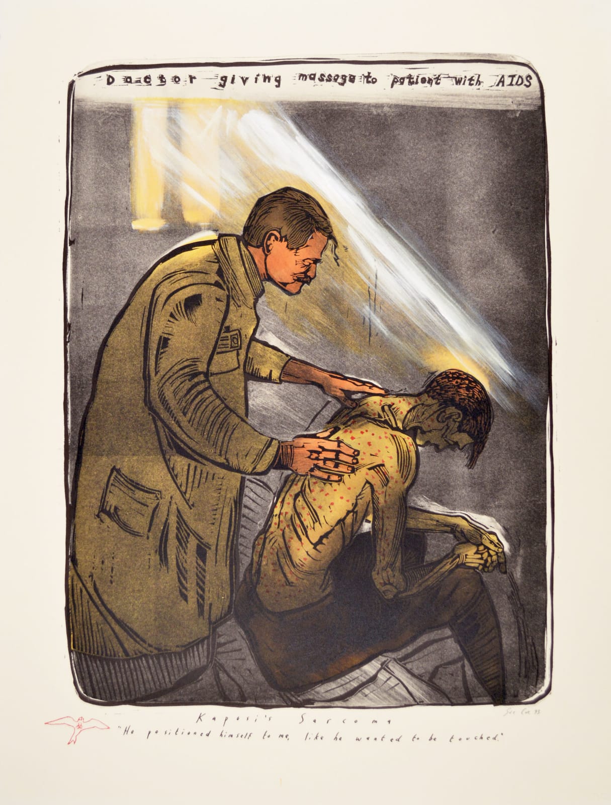 Sue Coe, Kaposi's Sarcoma, 1993