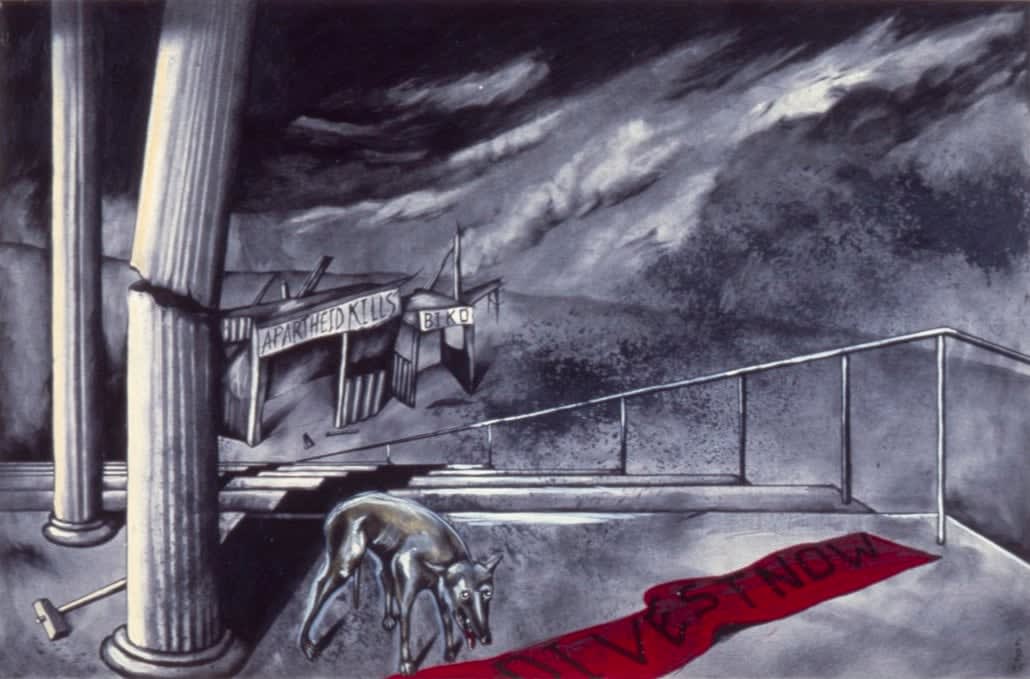 Sue Coe, Divest Now, 1986