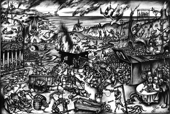 Sue Coe, Triumph of Fundamentalism, 2004