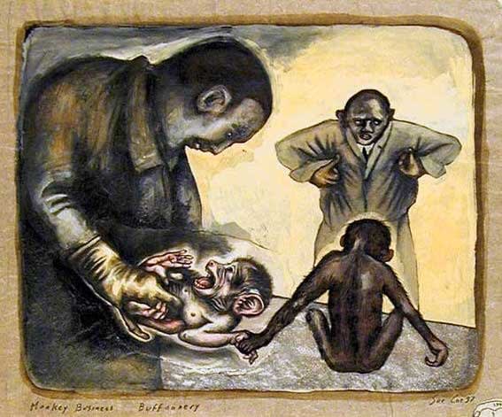 Sue Coe, Buffoonery, 1997