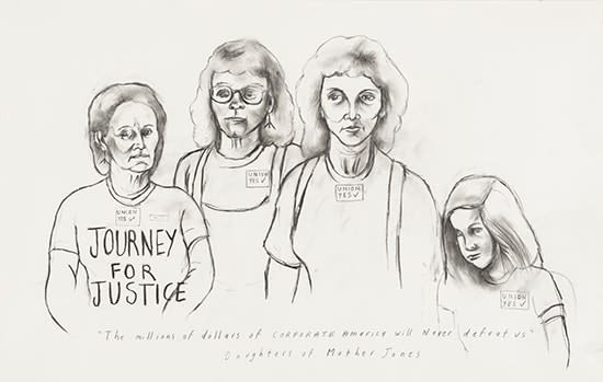 Sue Coe, Daughters of Mother Jones: Journey for Justice, 1989