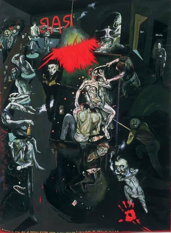 Sue Coe, Romance in the Age of Raygun (aka Wisconsin Rape), 1984