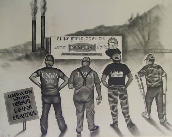 Sue Coe, Clinchfield Coal Co., 1989