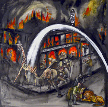 Sue Coe, Bostock, The Animal King, 2007