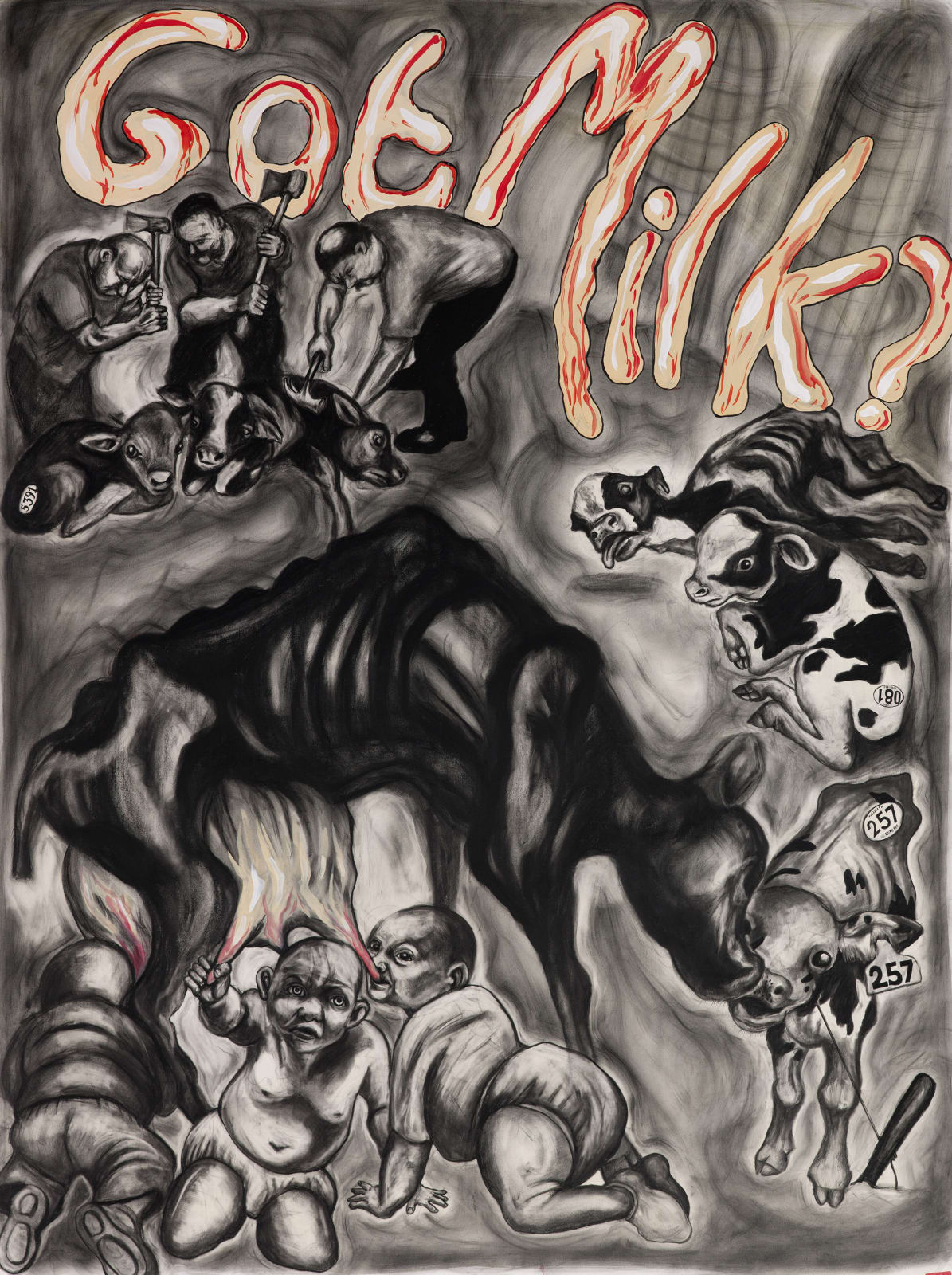 Sue Coe, Got Milk?, 2011