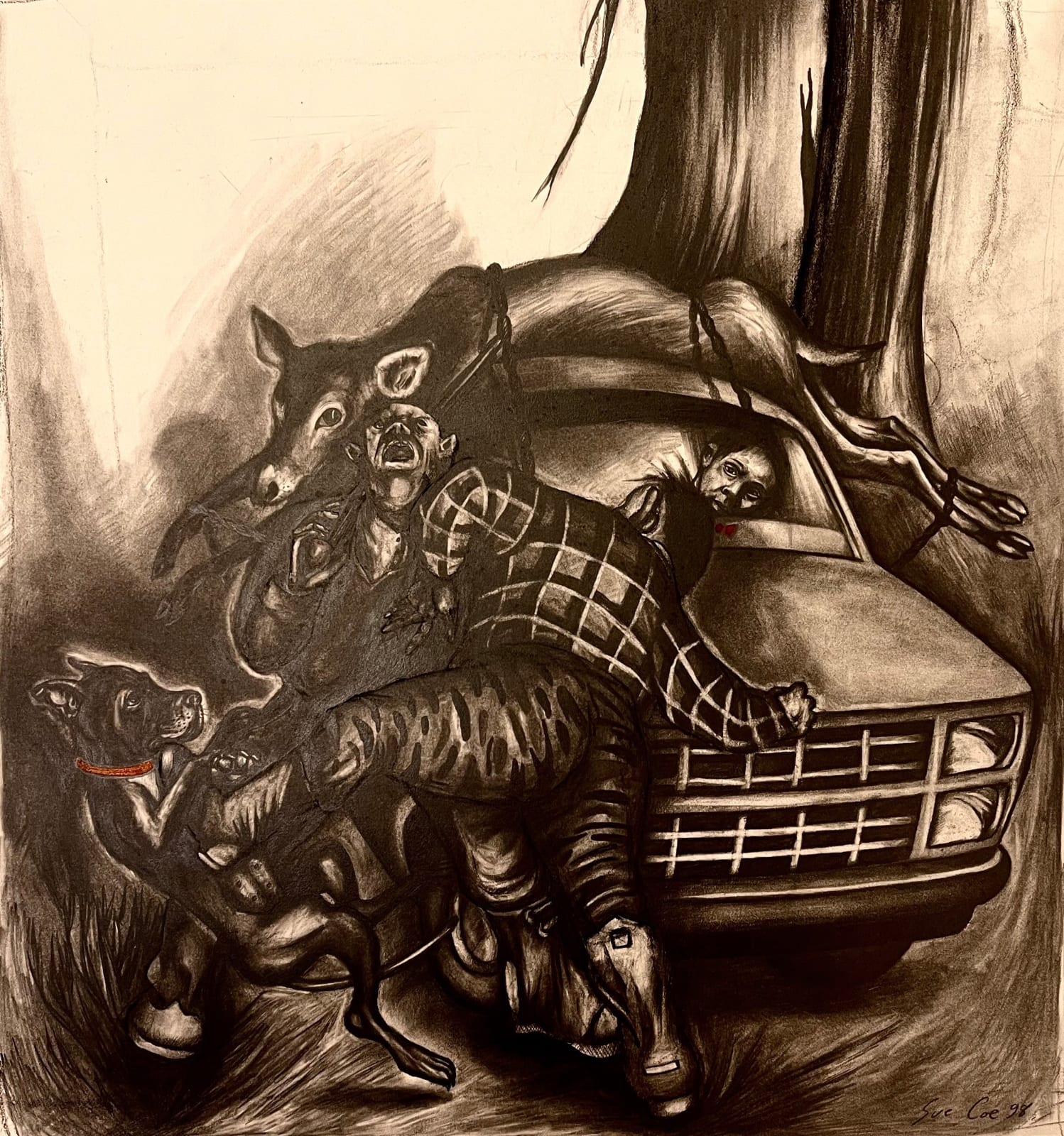 Sue Coe, The Father, 1998