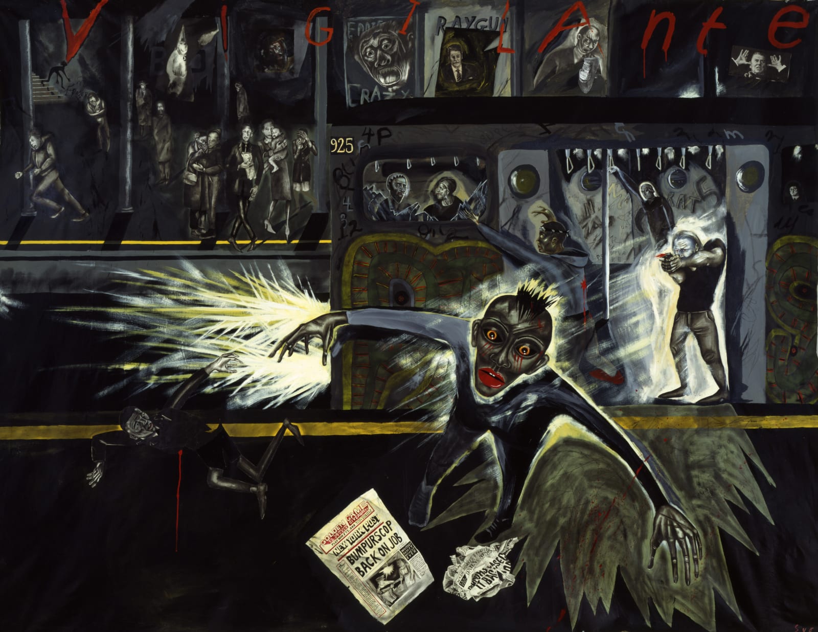 Sue Coe, Vigilante, 1985