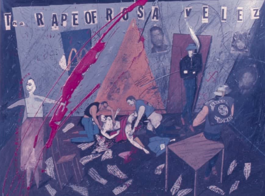 Sue Coe, The Rape of Rosa Velez, 1976