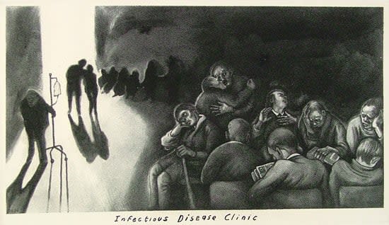 Sue Coe, Infectious Disease Clinic, 1994